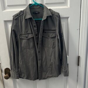 Willam Rast Gray Button-Up Jean jacket